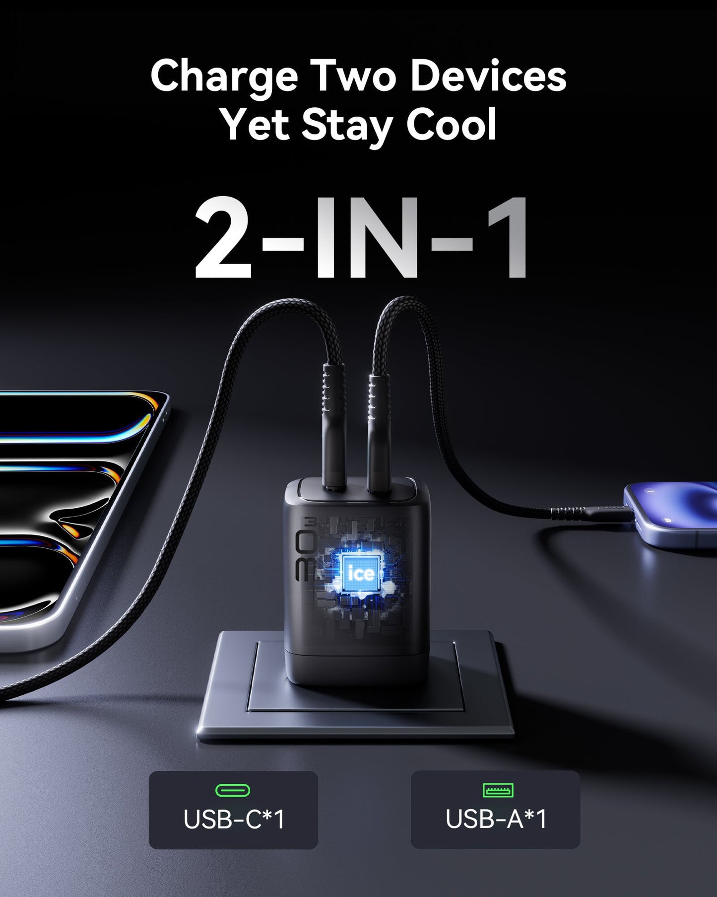 INIU A12-E1 Dual Port Charger 30W