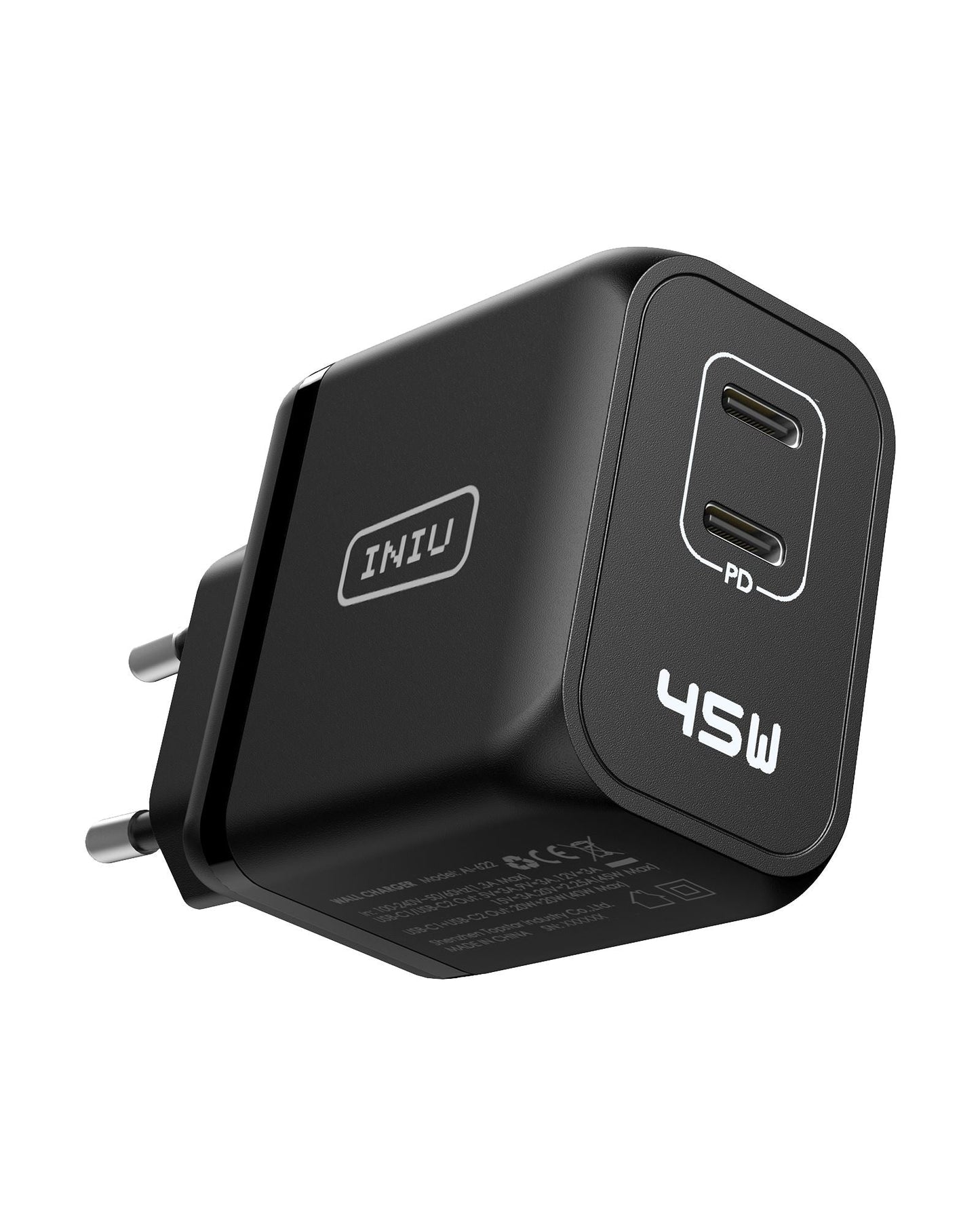INIU I622 Dual Port USB-C GaN Fast Charger 45W