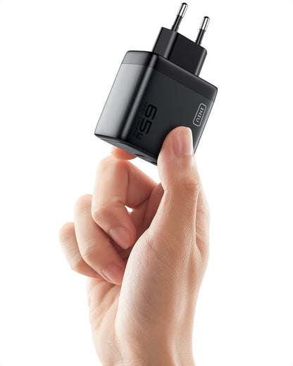 INIU I624 65W Dual Ports Wall Charger, GaN Material